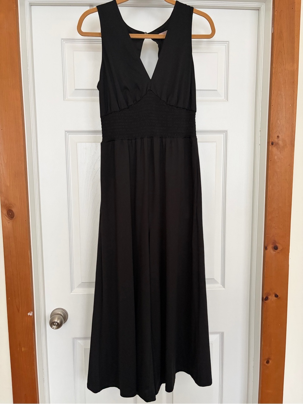 Hutch Black Cotton Jumpsuit/Romper